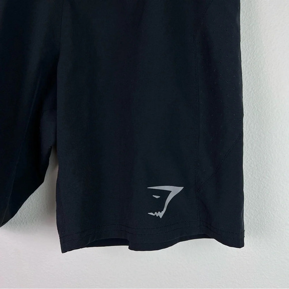 Gymshark Women's Shorts Black Size Small Loose Training Shorts Athletic Running - Picture 6 of 8